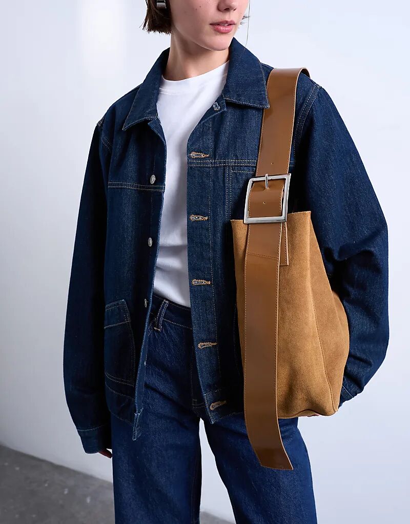 Сумка-ведро Topshop Sade из натуральной замши премиум-класса, светло-коричневого цвета
Сумка-ведро Topshop Sade из натуральной замши премиум-класса, светло-коричневого цвета