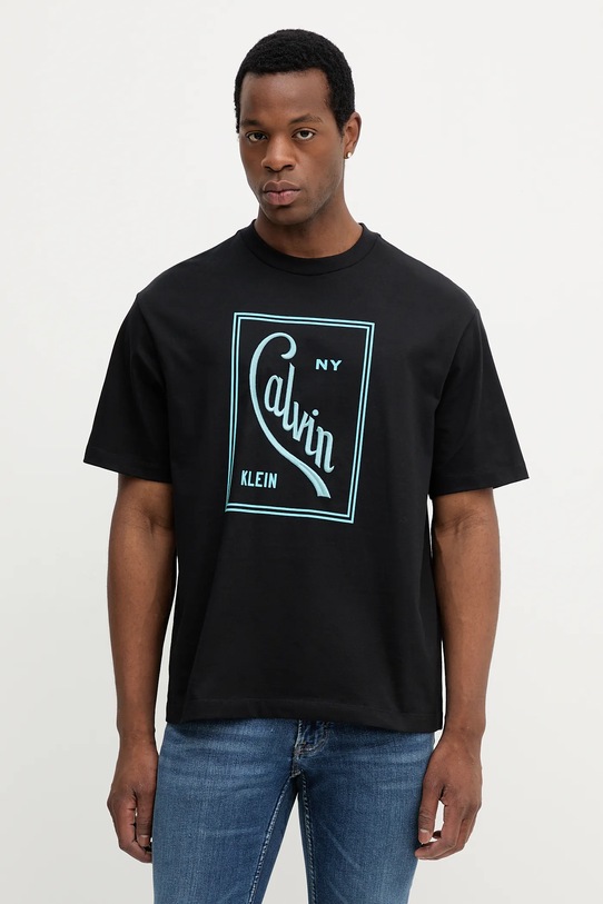 Хлопковая футболка Calvin Klein Jeans, черный
Хлопковая футболка Calvin Klein Jeans, черный