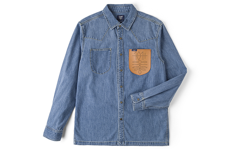 Lee Рубашка мужская среднего размера синяя
Lee Рубашка мужская среднего размера синяя