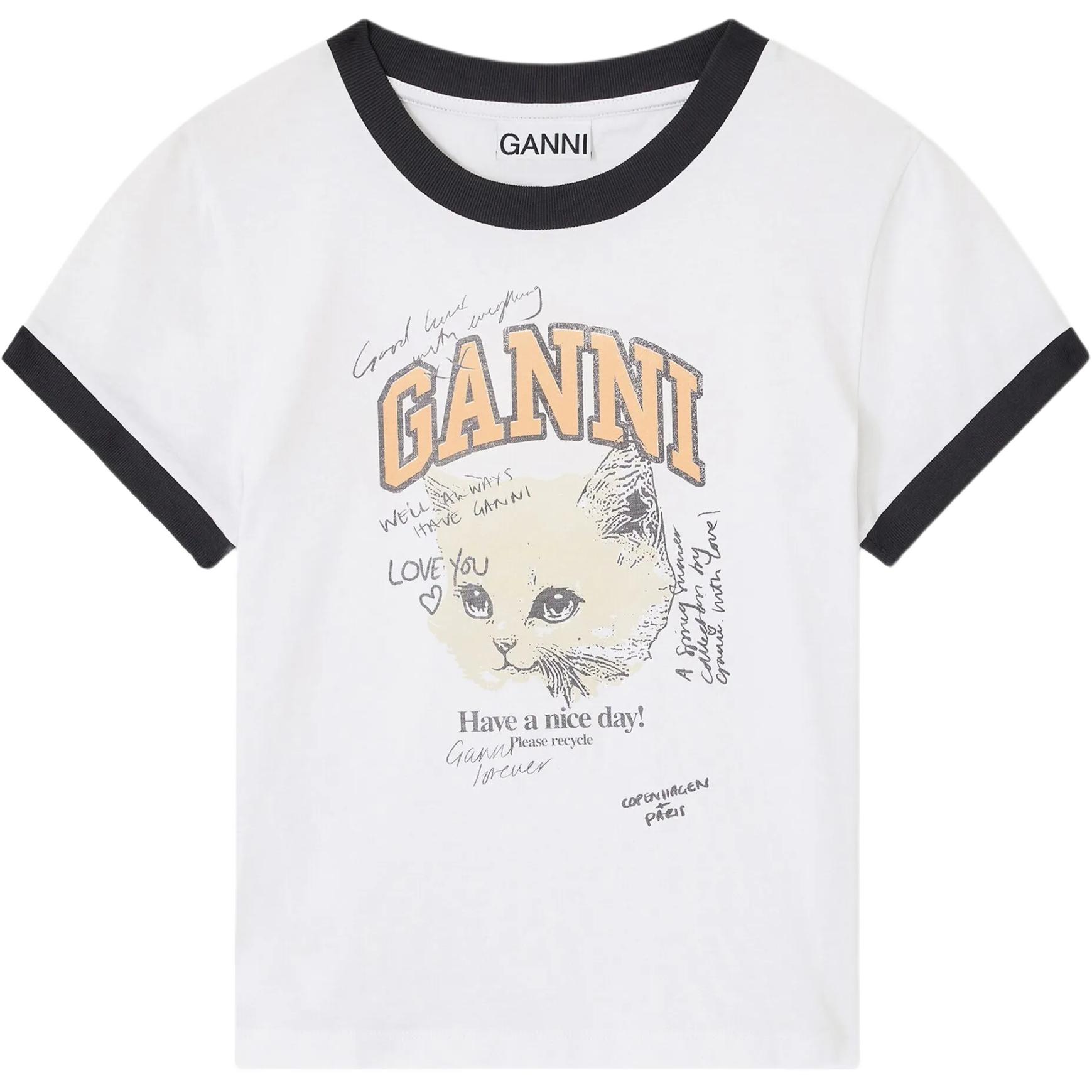 Кроп-футболка Kitty GANNI, белый
Кроп-футболка Kitty GANNI, белый