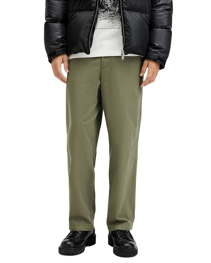 Удлиненные брюки Warden с широкими штанинами ALLSAINTS, зеленый
Удлиненные брюки Warden с широкими штанинами ALLSAINTS, зеленый