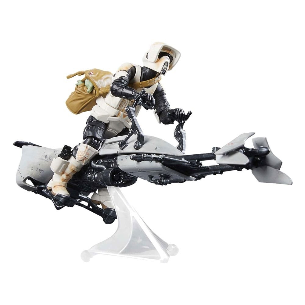 Фигурка автомобиля из винтажной коллекции Star Wars The Mandalorian — спидер-байк с разведчиком и Грогу Inna marka
Фигурка автомобиля из винтажной коллекции Star Wars The Mandalorian — спидер-байк с разведчиком и Грогу Inna marka