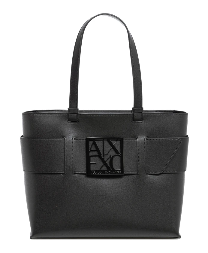 Стильная сумка-тоут на молнии Armani Exchange, черный
Стильная сумка-тоут на молнии Armani Exchange, черный