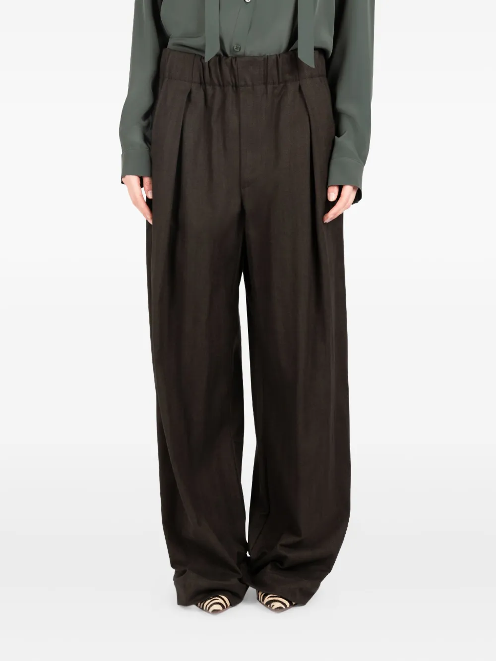 Широкие брюки со складками Société Anonyme, коричневый
Широкие брюки со складками Société Anonyme, коричневый