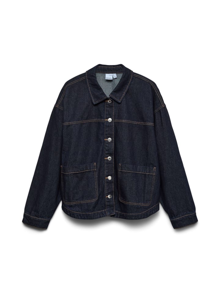 Vero Moda Рубашка-куртка из темно-синего джинсового материала
Vero Moda Рубашка-куртка из темно-синего джинсового материала