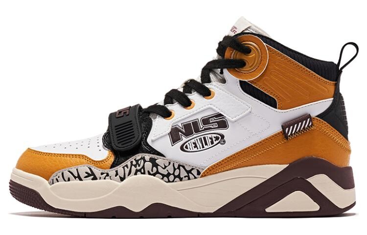 Кеды мужские, обувь для скейтбординга высокая белый/черный/коричневый Qiaodan
Кеды мужские, обувь для скейтбординга высокая белый/черный/коричневый Qiaodan