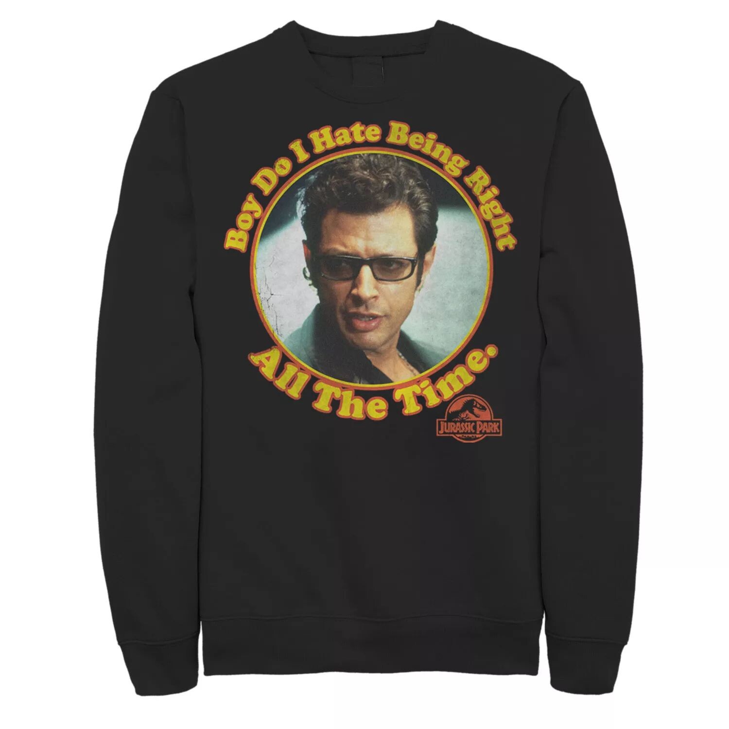 Мужской свитшот-пуловер «Парк Юрского периода: Ненавижу быть правым всегда» Licensed Character, черный
Мужской свитшот-пуловер «Парк Юрского периода: Ненавижу быть правым всегда» Licensed Character, черный