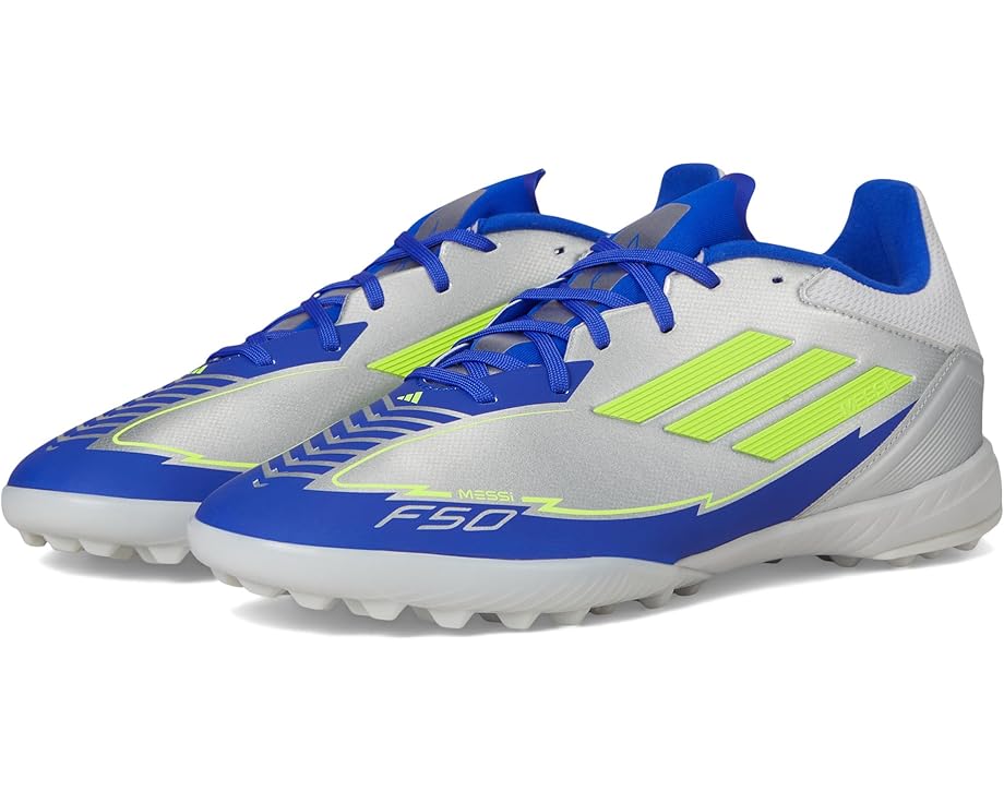 Кроссовки adidas F50 League Messi Turf Soccer Cleats, цвет Silver Metallic/Solar Yellow/Lucid Blue
Кроссовки adidas F50 League Messi Turf Soccer Cleats, цвет Silver Metallic/Solar Yellow/Lucid Blue