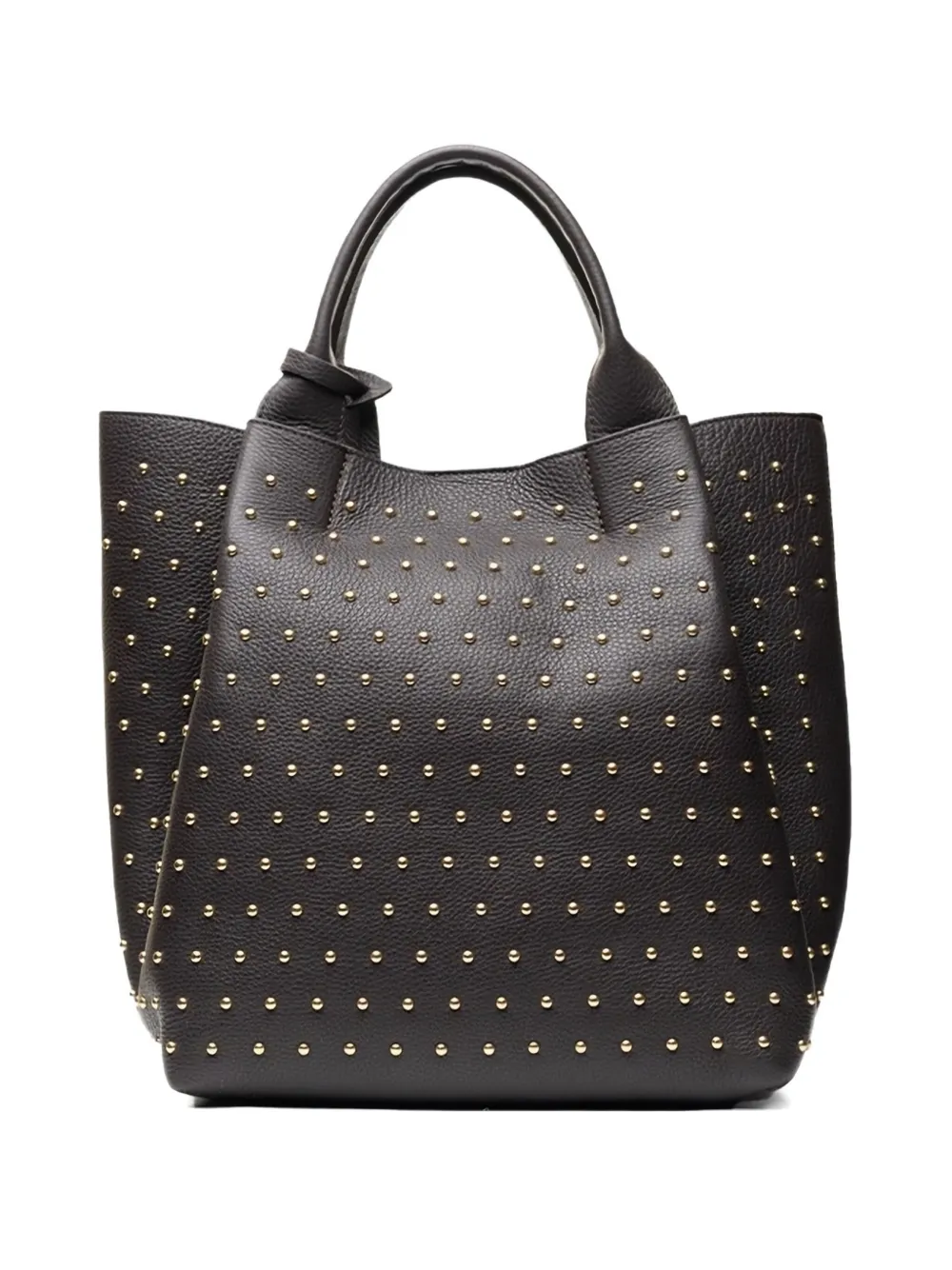 Сумка-тоут с заклепками Poche Paris, коричневый
Сумка-тоут с заклепками Poche Paris, коричневый