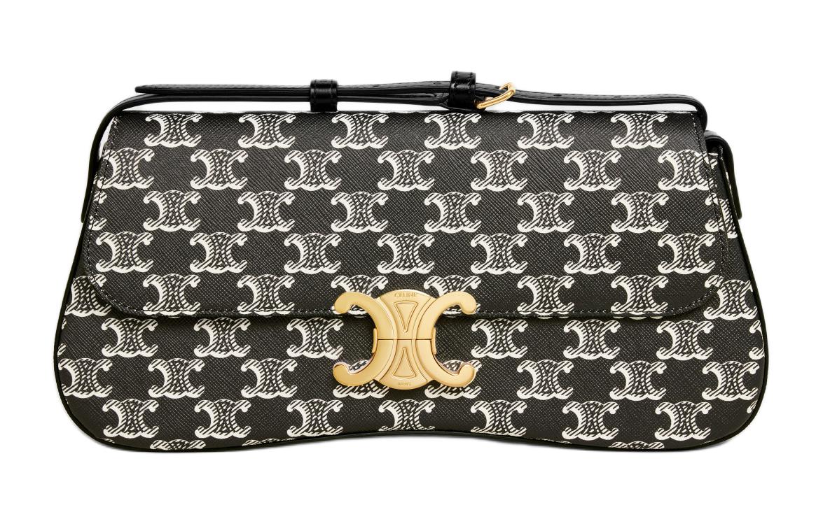 Кожаная сумка через плечо, средний размер, женская, черная CELINE
Кожаная сумка через плечо, средний размер, женская, черная CELINE