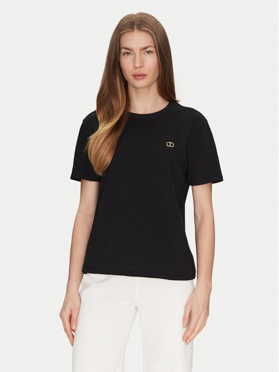 Футболка обычного кроя 251TP2074 Twinset, черный
Футболка обычного кроя 251TP2074 Twinset, черный