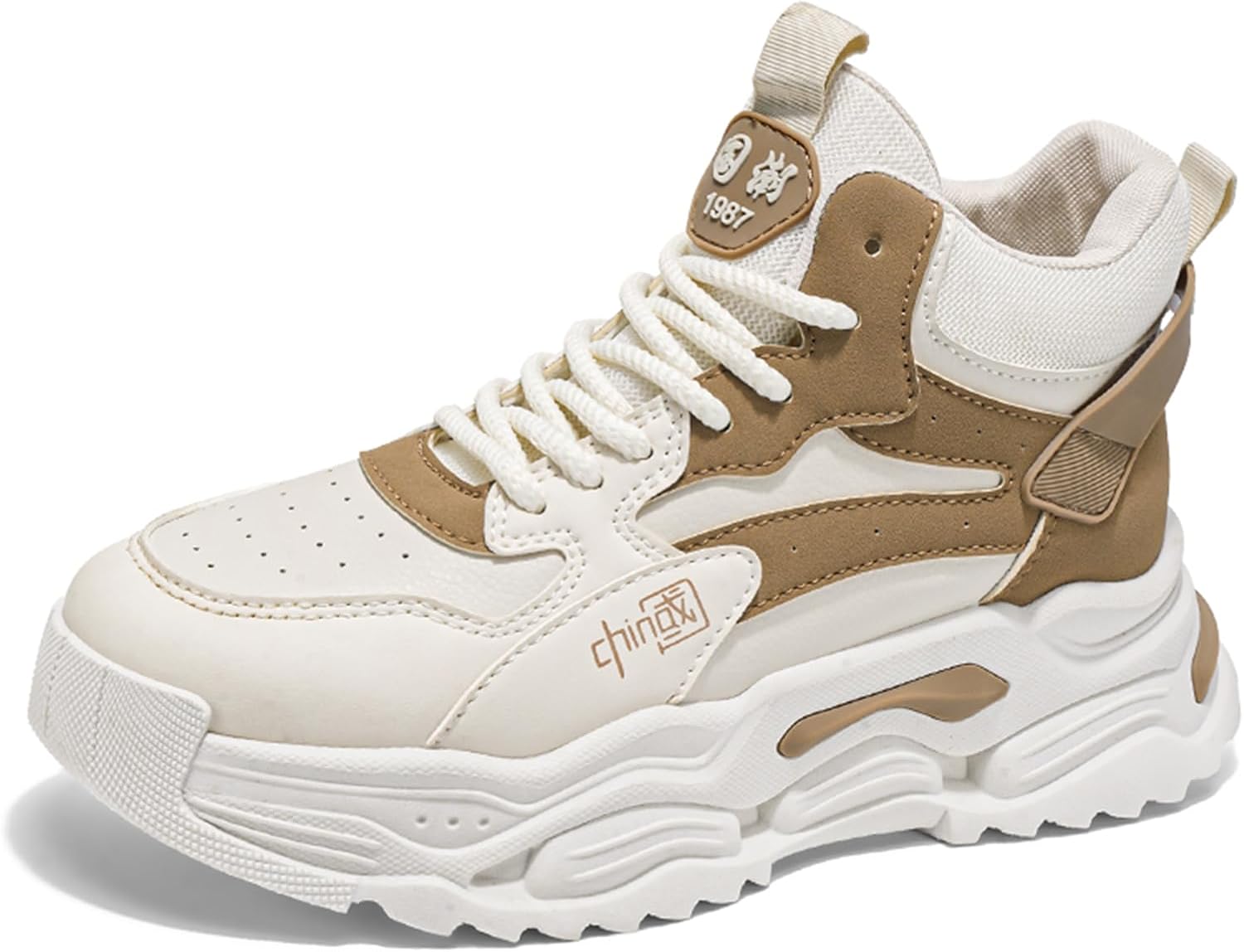 Мужские высокие модные кроссовки Ботинки для пеших прогулок Повседневные спортивные прогулочные туфли Объемные кроссовки Spwagym, бежевый
Мужские высокие модные кроссовки Ботинки для пеших прогулок Повседневные спортивные прогулочные туфли Объемные кроссовки Spwagym, бежевый