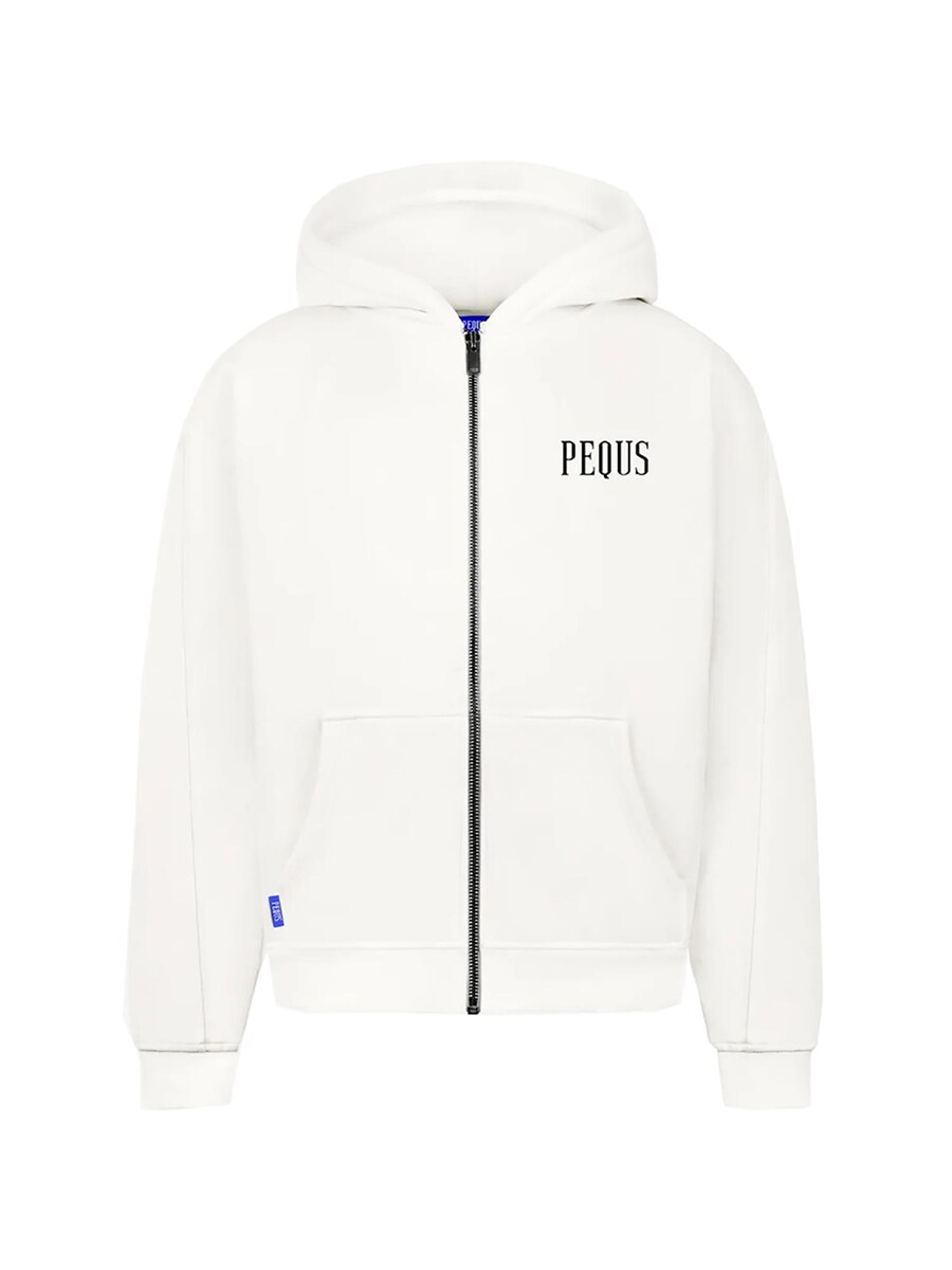 Худи с капюшоном на молнии Pequs Chest Logo, White 
Худи с капюшоном на молнии Pequs Chest Logo, White