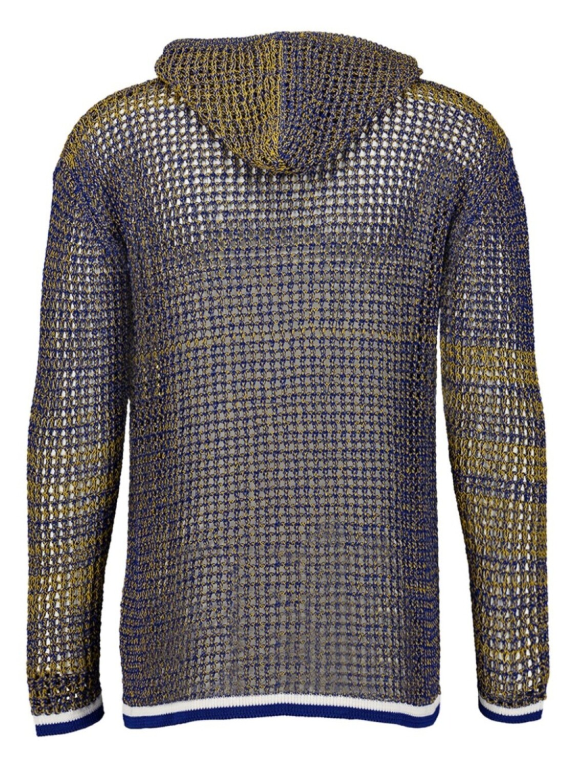 Marni худи в двух тонах, синий 
Marni худи в двух тонах, синий