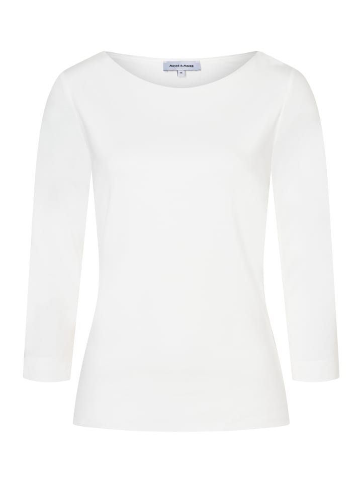 More & More Простая футболка прямого кроя с рукавами 3/4, кремового цвета
More & More Простая футболка прямого кроя с рукавами 3/4, кремового цвета