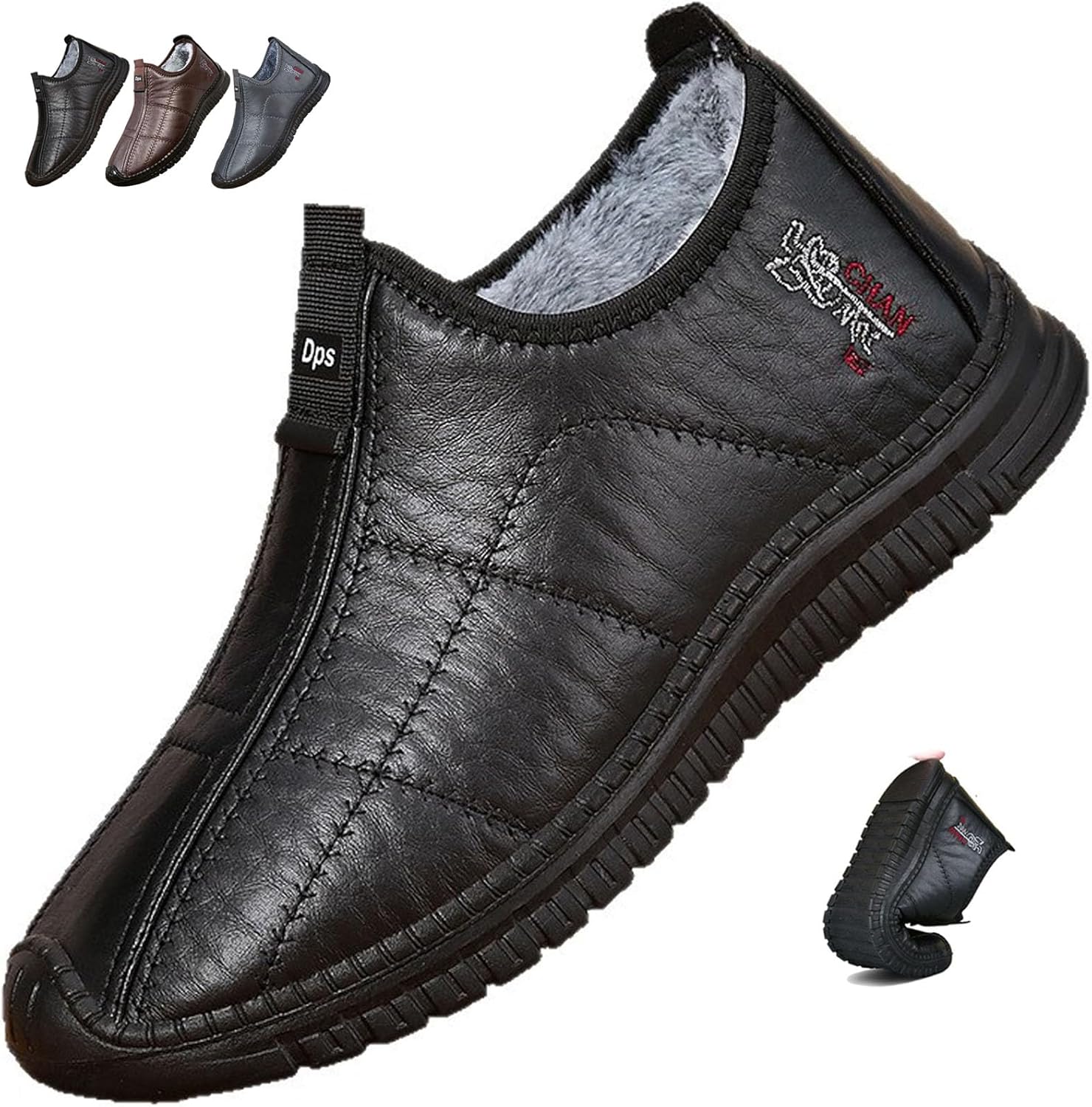 Мужские зимние термоботинки с противоскользящей подошвой, снежные ботинки для мужчин, водонепроницаемые, теплые с флисом, большие размеры для ходьбы Generic, черный
Мужские зимние термоботинки с противоскользящей подошвой, снежные ботинки для мужчин, водонепроницаемые, теплые с флисом, большие размеры для ходьбы Generic, черный