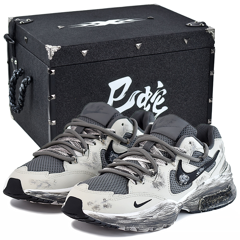 Nike Кроссовки Air Max Fusion Abрасcион Резистент Лоу Топ для бега мужские бело-серые Gray Domain Cruiser с подарочной коробкой, цвет Gray Domain Cruiser-Gift Box 2 
Nike Кроссовки Air Max Fusion Abрасcион Резистент Лоу Топ для бега мужские бело-серые Gray Domain Cruiser с подарочной коробкой, цвет Gray Domain Cruiser-Gift Box 2