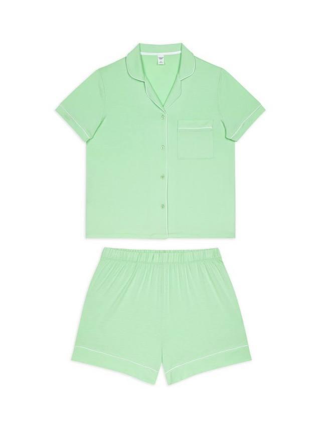 Комплект пижамы с короткими штанами и пуговицами Chelsea Peers, Green
Комплект пижамы с короткими штанами и пуговицами Chelsea Peers, Green