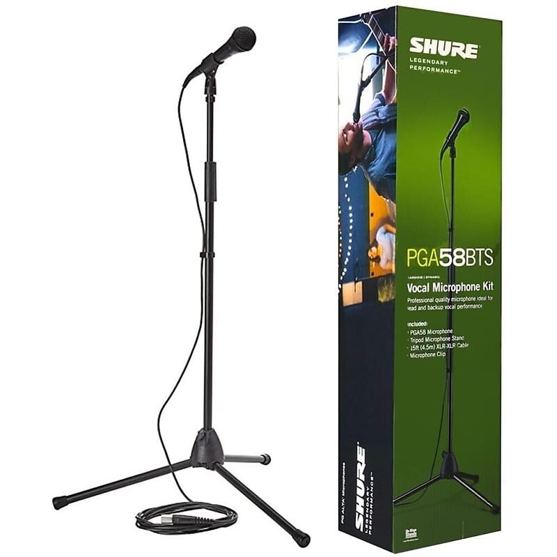 Динамический вокальный микрофон Shure PGA58BTS Performance Kit
Динамический вокальный микрофон Shure PGA58BTS Performance Kit
