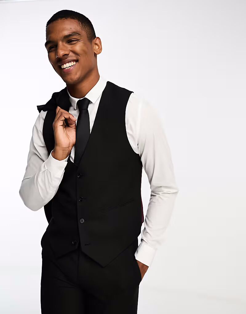 Жилет узкого кроя ASOS DESIGN черного цвета
Жилет узкого кроя ASOS DESIGN черного цвета