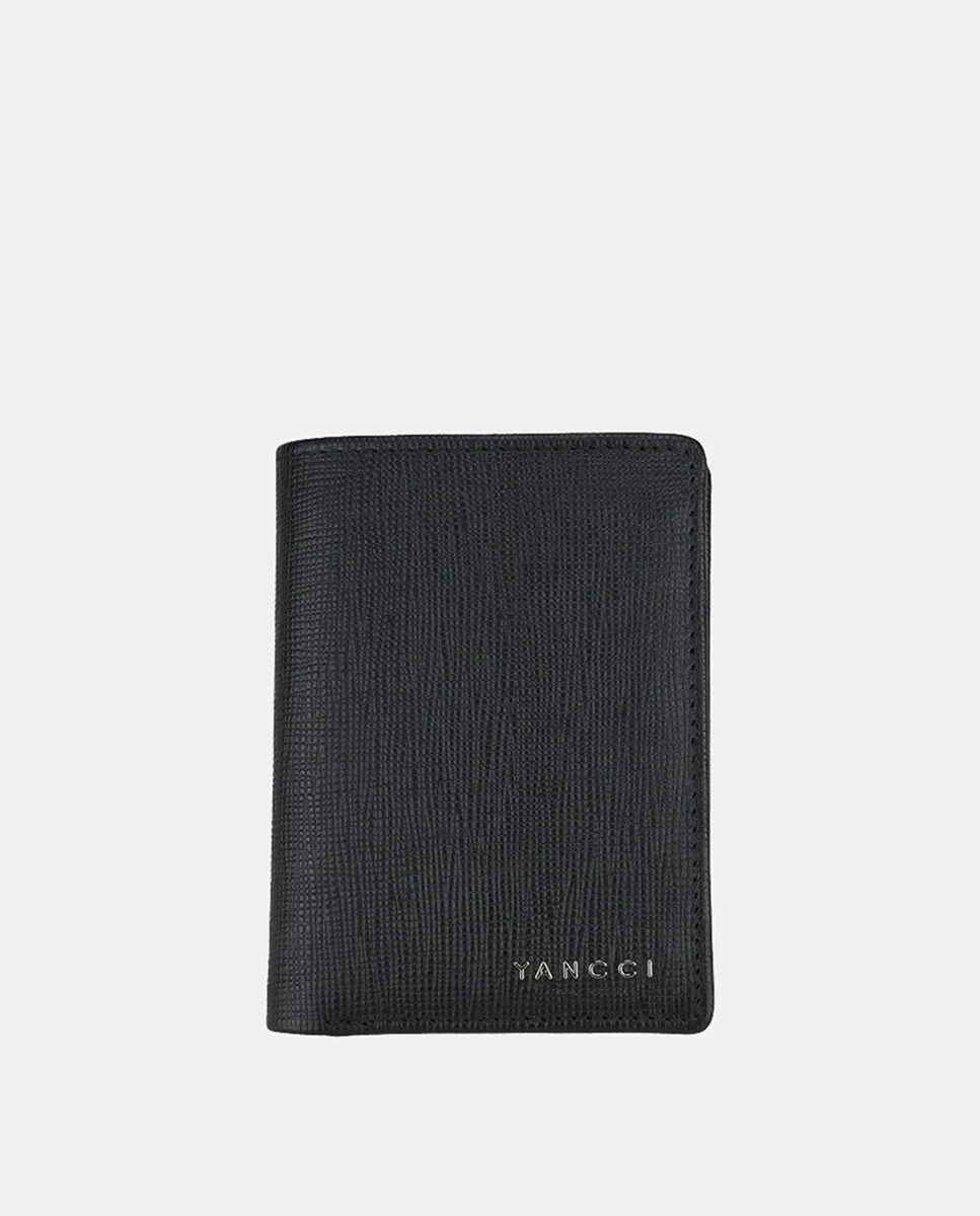 Мужской вертикальный кошелек YANCCI с металлическим логотипом, черный
Мужской вертикальный кошелек YANCCI с металлическим логотипом, черный