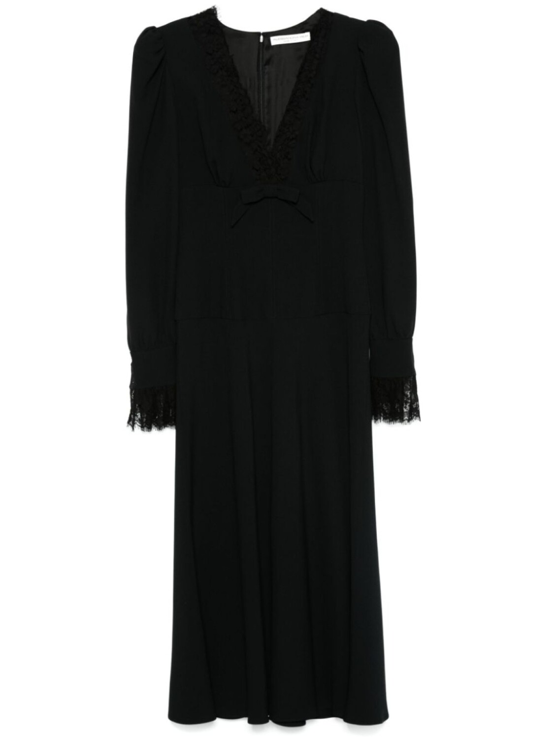 Alessandra Rich платье миди с V-образным вырезом, черный
Alessandra Rich платье миди с V-образным вырезом, черный