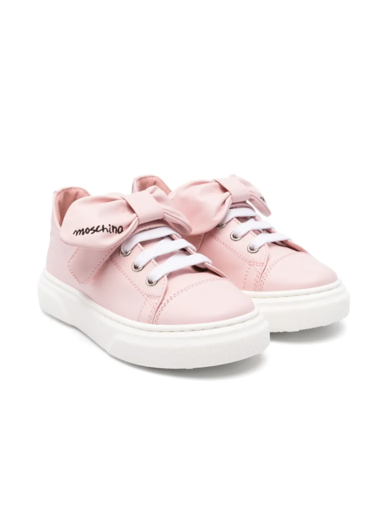 Moschino Kids кеды с бантами, розовый
Moschino Kids кеды с бантами, розовый