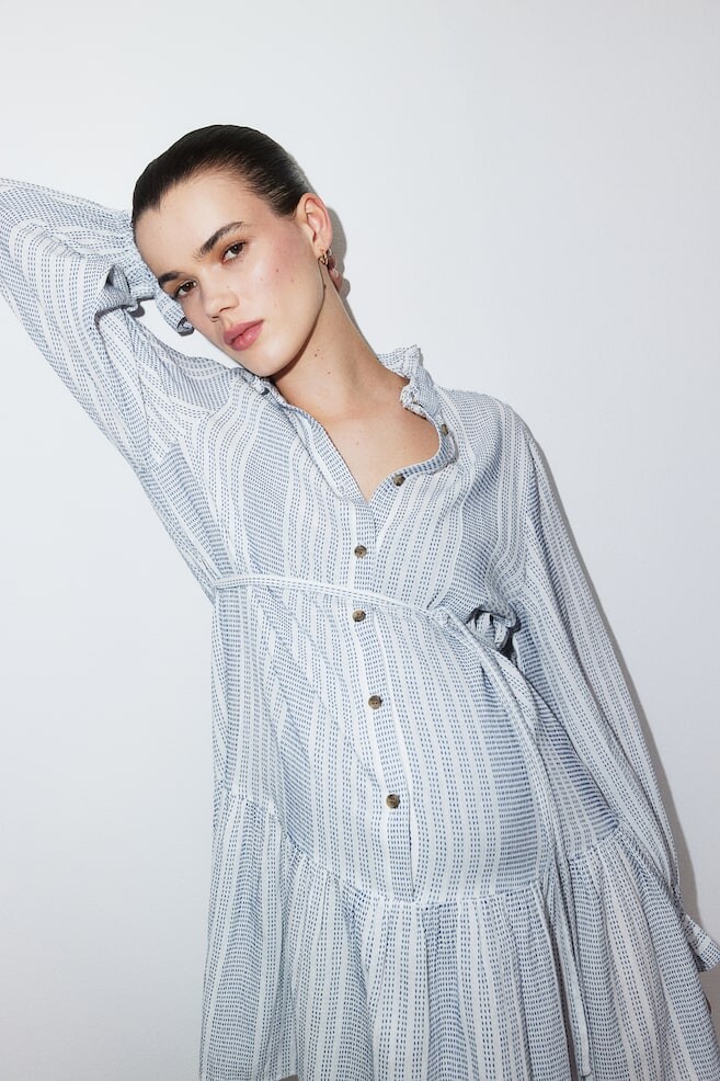 Платье для мамы с воланным воротником H&M, белый
Платье для мамы с воланным воротником H&M, белый