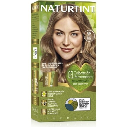 Стойкая краска 8N Пшеничный блондин 60 мл, Naturtint
Стойкая краска 8N Пшеничный блондин 60 мл, Naturtint