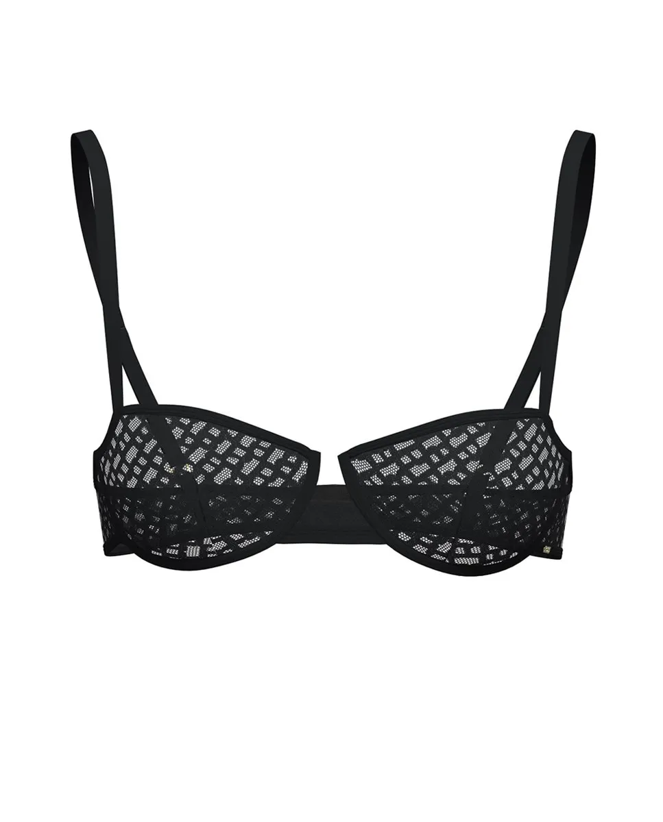 Бюстгальтер на косточках без подкладки Boss, черный 
Бюстгальтер на косточках без подкладки Boss, черный