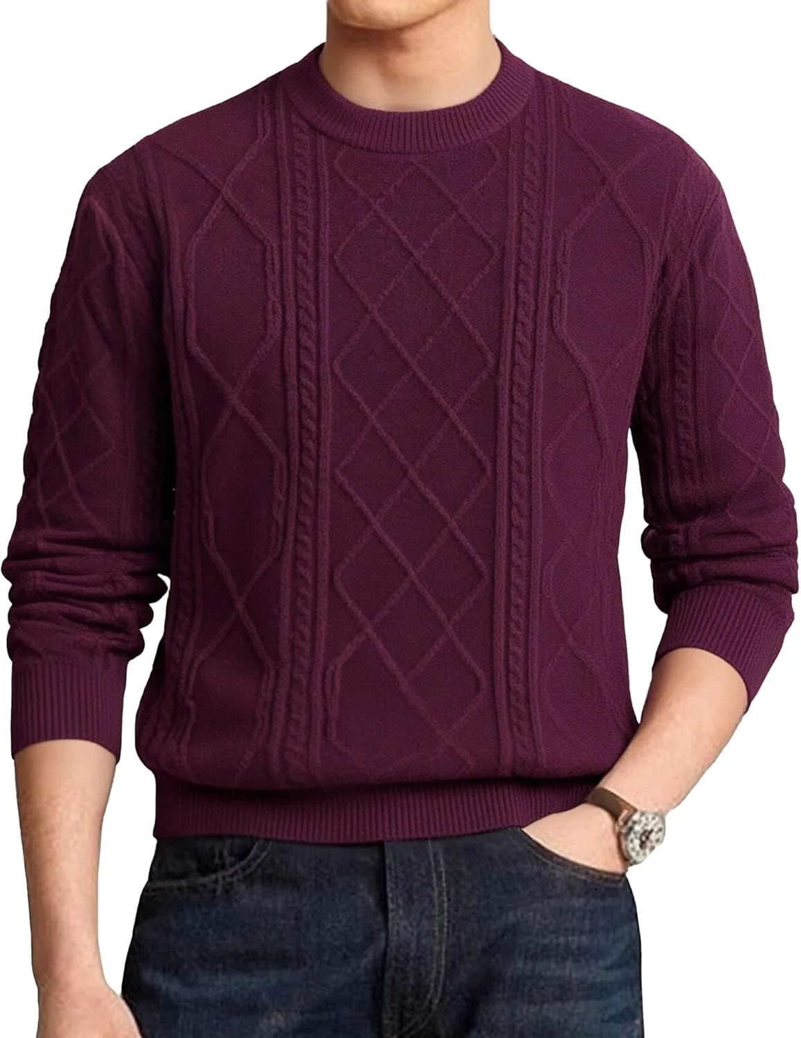 Мужской свитер с длинным рукавом Fisherman Cable Knit
Мужской свитер с длинным рукавом Fisherman Cable Knit