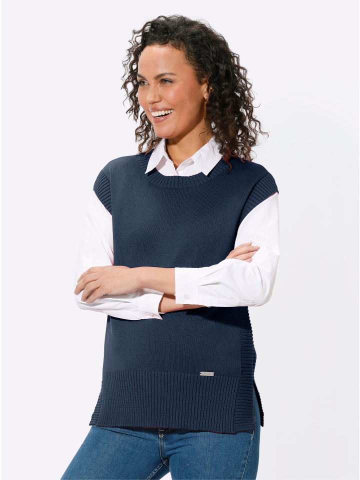 Темно-синий жилет-свитер WITT WEIDEN
Темно-синий жилет-свитер WITT WEIDEN