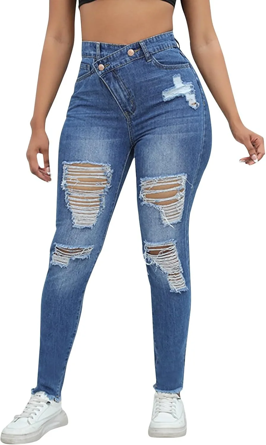 Женские джинсы Plus Size Ripped Stretch Skinny Vintage
Женские джинсы Plus Size Ripped Stretch Skinny Vintage