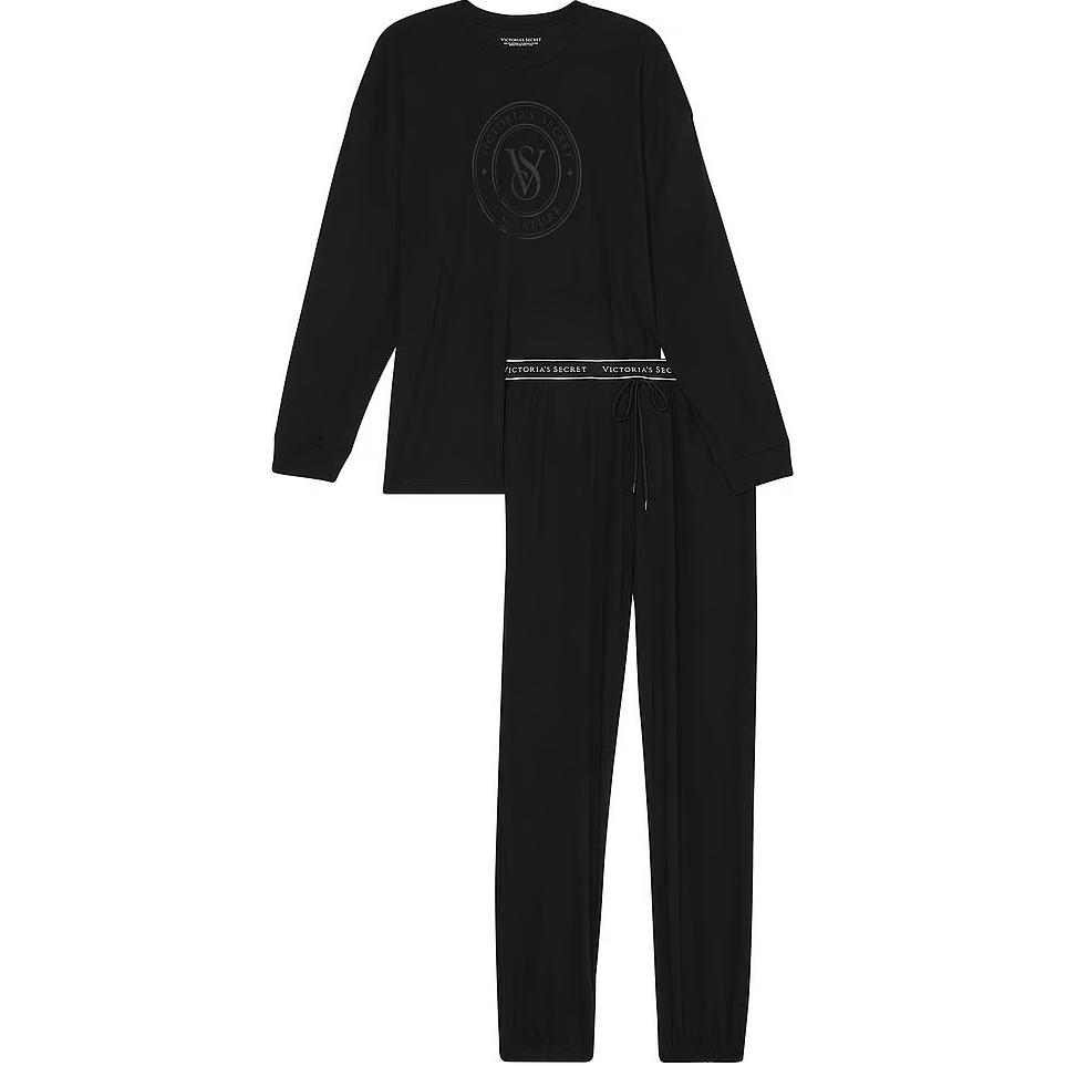 Victoria's Secret Хлопковый длинный комплект пижамы / черный комплект пижамы women's black
Victoria's Secret Хлопковый длинный комплект пижамы / черный комплект пижамы women's black