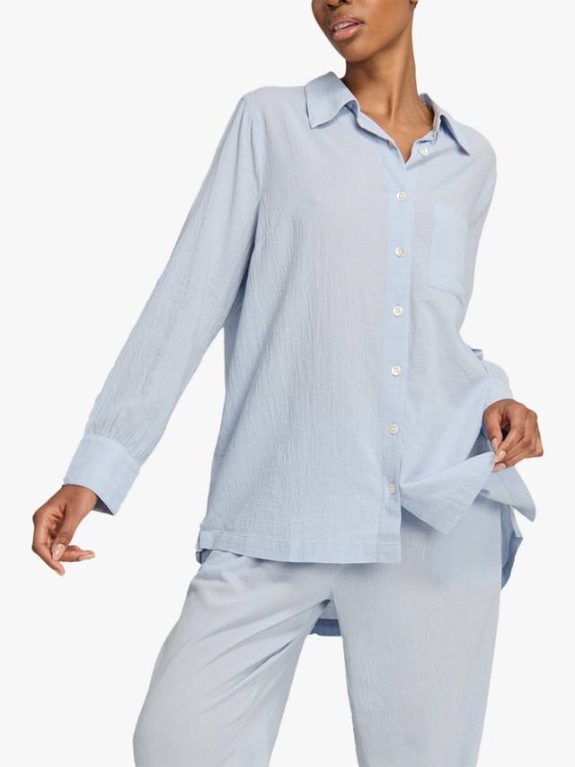 Свободная пижамная рубашка из чистой органической хлопка Nudea, Sky
Свободная пижамная рубашка из чистой органической хлопка Nudea, Sky