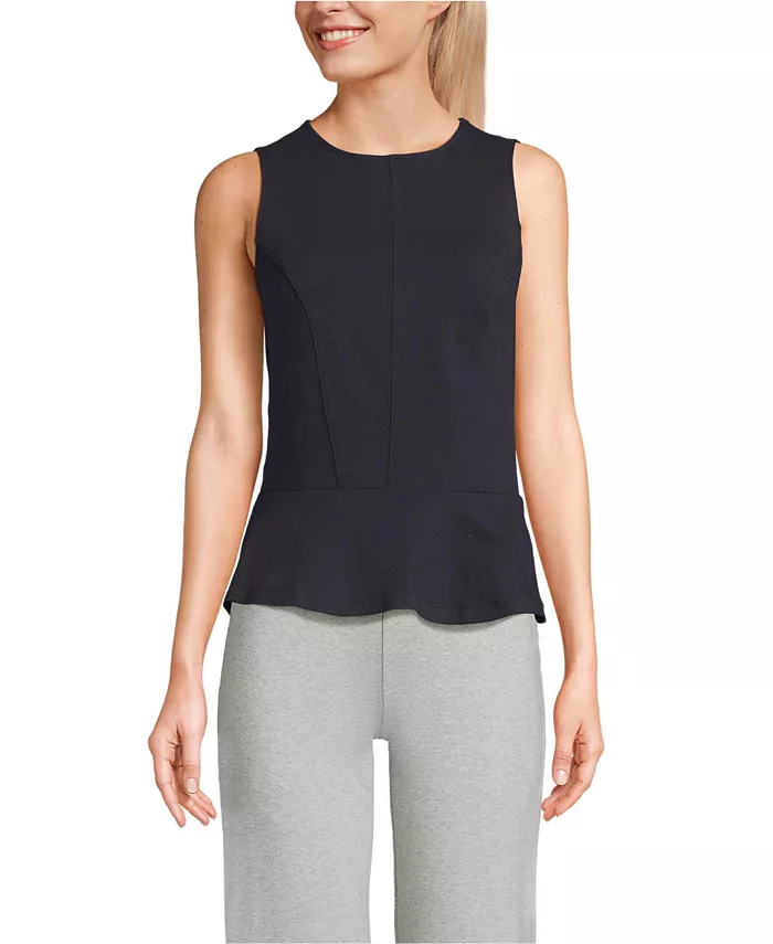 Женский топ без рукавов с баской и принтом «Морская звезда» Lands' End, черный
Женский топ без рукавов с баской и принтом «Морская звезда» Lands' End, черный