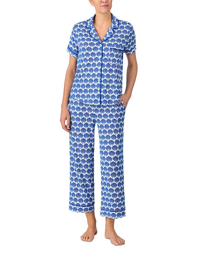 Пижамный комплект с длинными брюками и коротким рукавом с принтом "Shell" kate spade new york, синий
Пижамный комплект с длинными брюками и коротким рукавом с принтом "Shell" kate spade new york, синий