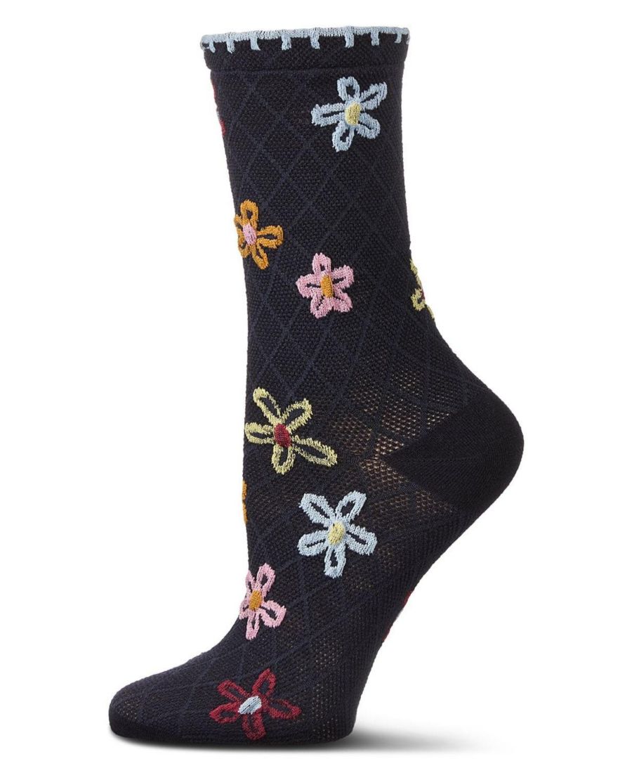 Женские носки Dancing Daisies с вязаным манжетом MeMoi, Navy
Женские носки Dancing Daisies с вязаным манжетом MeMoi, Navy