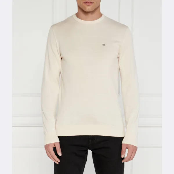 Классический свитер с добавлением шелка Calvin Klein, экрю
Классический свитер с добавлением шелка Calvin Klein, экрю