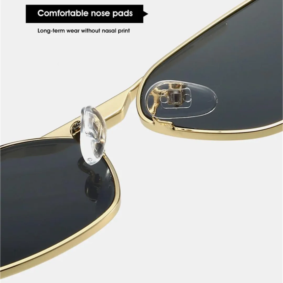 Ретро многоугольные металлические солнцезащитные очки «кошачий глаз» для женщин и мужчин, солнцезащитные очки UV400 в стиле панк SZVVBKK, Black Champagne
Ретро многоугольные металлические солнцезащитные очки «кошачий глаз» для женщин и мужчин, солнцезащитные очки UV400 в стиле панк SZVVBKK, Black Champagne