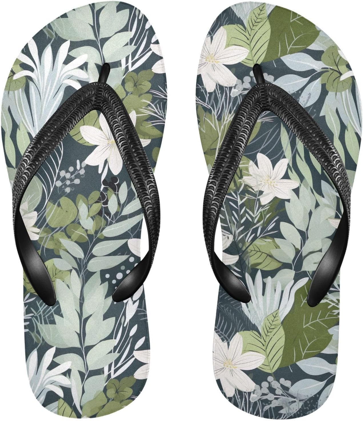 Белые цветы, тропические листья, пляжные шлепанцы, душевые вьетнамки, резиновые нескользящие летние тапочки, обувь для мужчин и женщин Sinestour
Белые цветы, тропические листья, пляжные шлепанцы, душевые вьетнамки, резиновые нескользящие летние тапочки, обувь для мужчин и женщин Sinestour