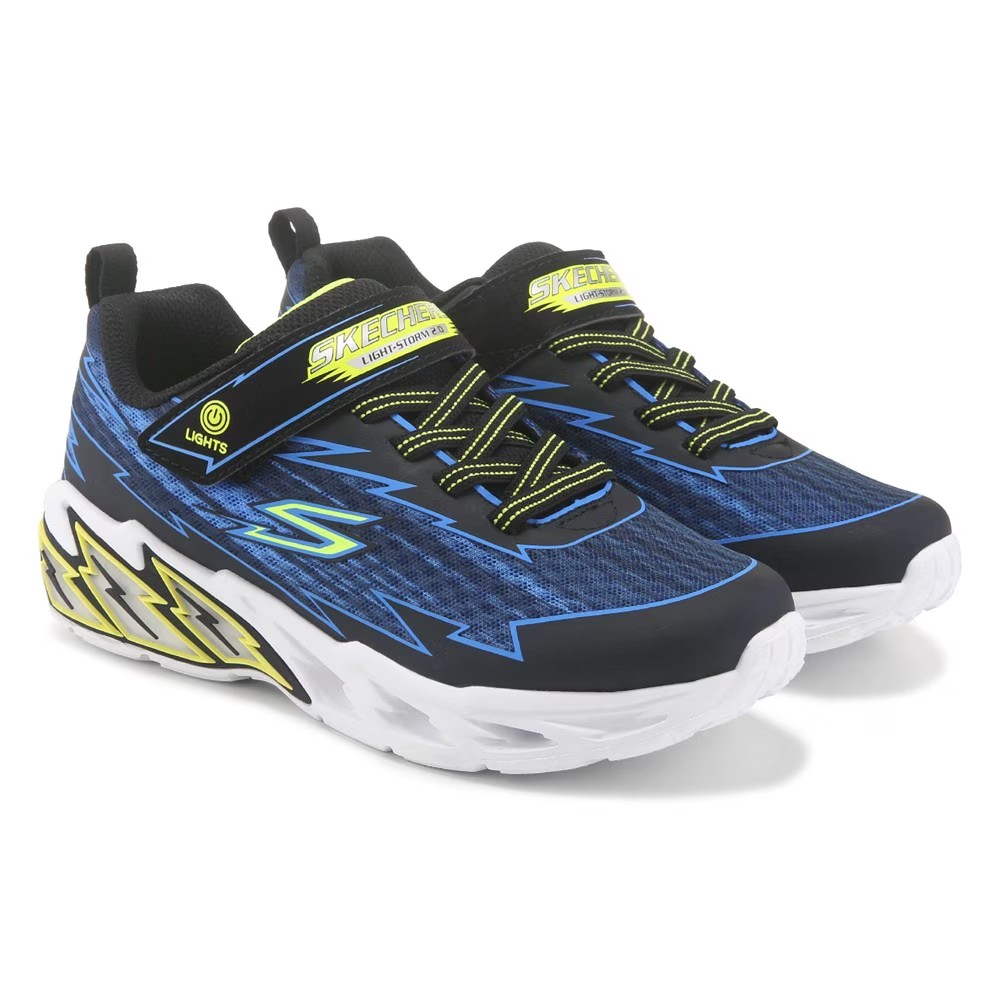 Световой шторм светящиеся кроссовки для маленьких/больших детей Skechers, черный
Световой шторм светящиеся кроссовки для маленьких/больших детей Skechers, черный