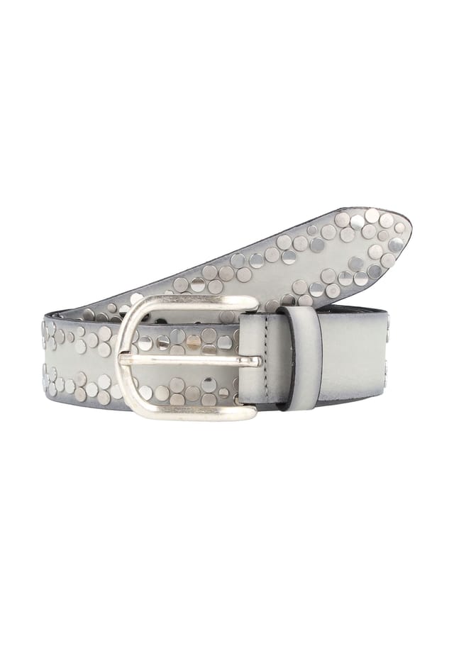 Ремень из кожи с заклепками Vanzetti, серый
Ремень из кожи с заклепками Vanzetti, серый
