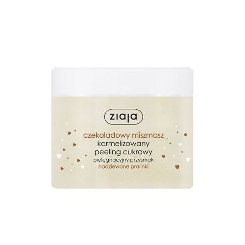 Шоколадная мешанина, карамелизированный сахарный скраб, Пралине с начинкой, 300 мл Ziaja
Шоколадная мешанина, карамелизированный сахарный скраб, Пралине с начинкой, 300 мл Ziaja