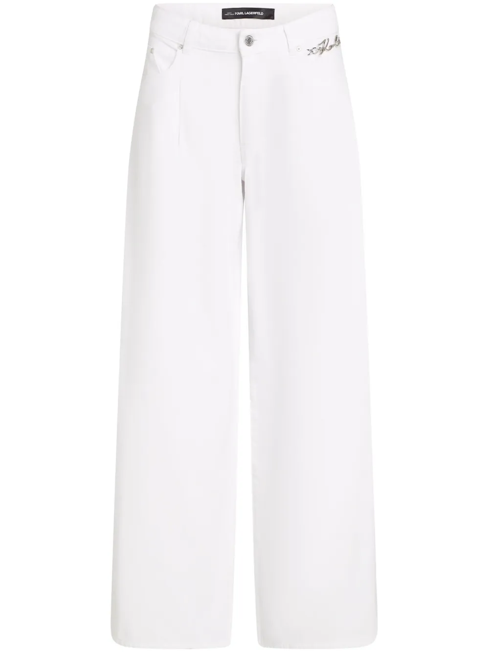 Широкие джинсы средней посадки KARL LAGERFELD, белый
Широкие джинсы средней посадки KARL LAGERFELD, белый