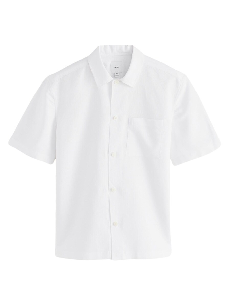 Рубашка обычного кроя на пуговицах Next, белый
Рубашка обычного кроя на пуговицах Next, белый