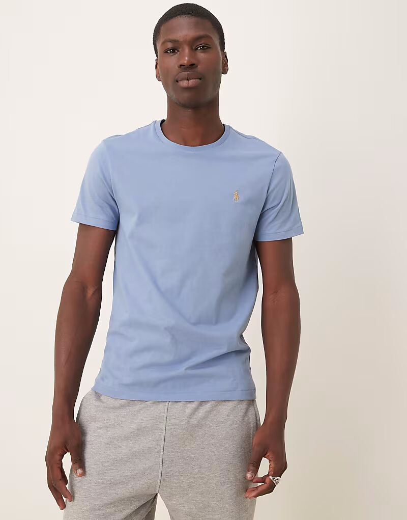 Футболка с логотипом Polo Ralph Lauren светло-голубого цвета
Футболка с логотипом Polo Ralph Lauren светло-голубого цвета