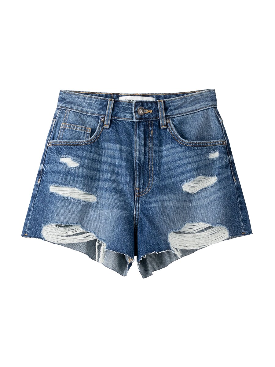 Обычные джинсы Bershka, синий деним 
Обычные джинсы Bershka, синий деним