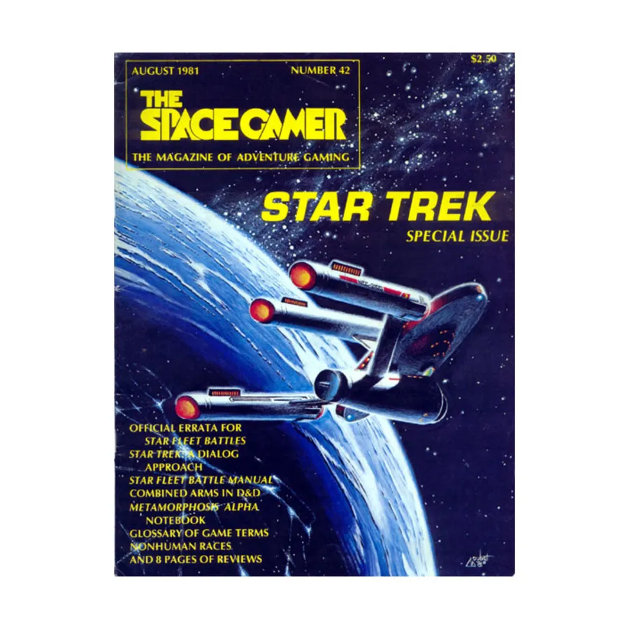 Журнал #42 "Star Trek Special Issue, Metamorphosis Alpha Notebook", Space Gamer Magazine (Various Publishers)
Журнал #42 "Star Trek Special Issue, Metamorphosis Alpha Notebook", Space Gamer Magazine (Various Publishers)