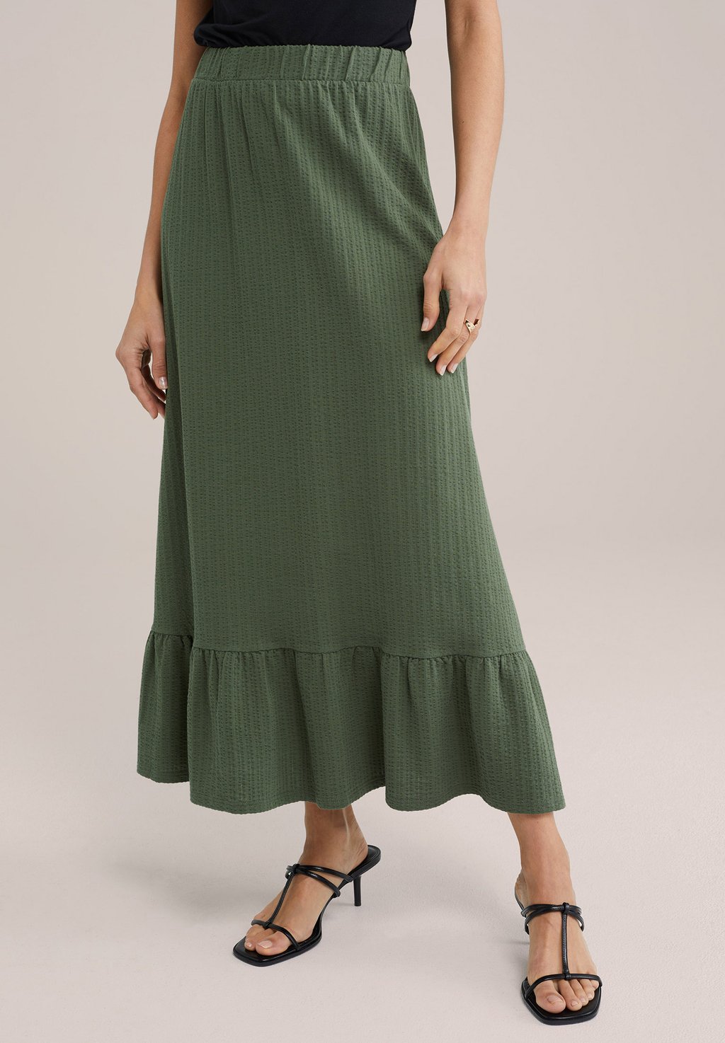 Юбка макси WE Fashion, темно-зеленый
Юбка макси WE Fashion, темно-зеленый